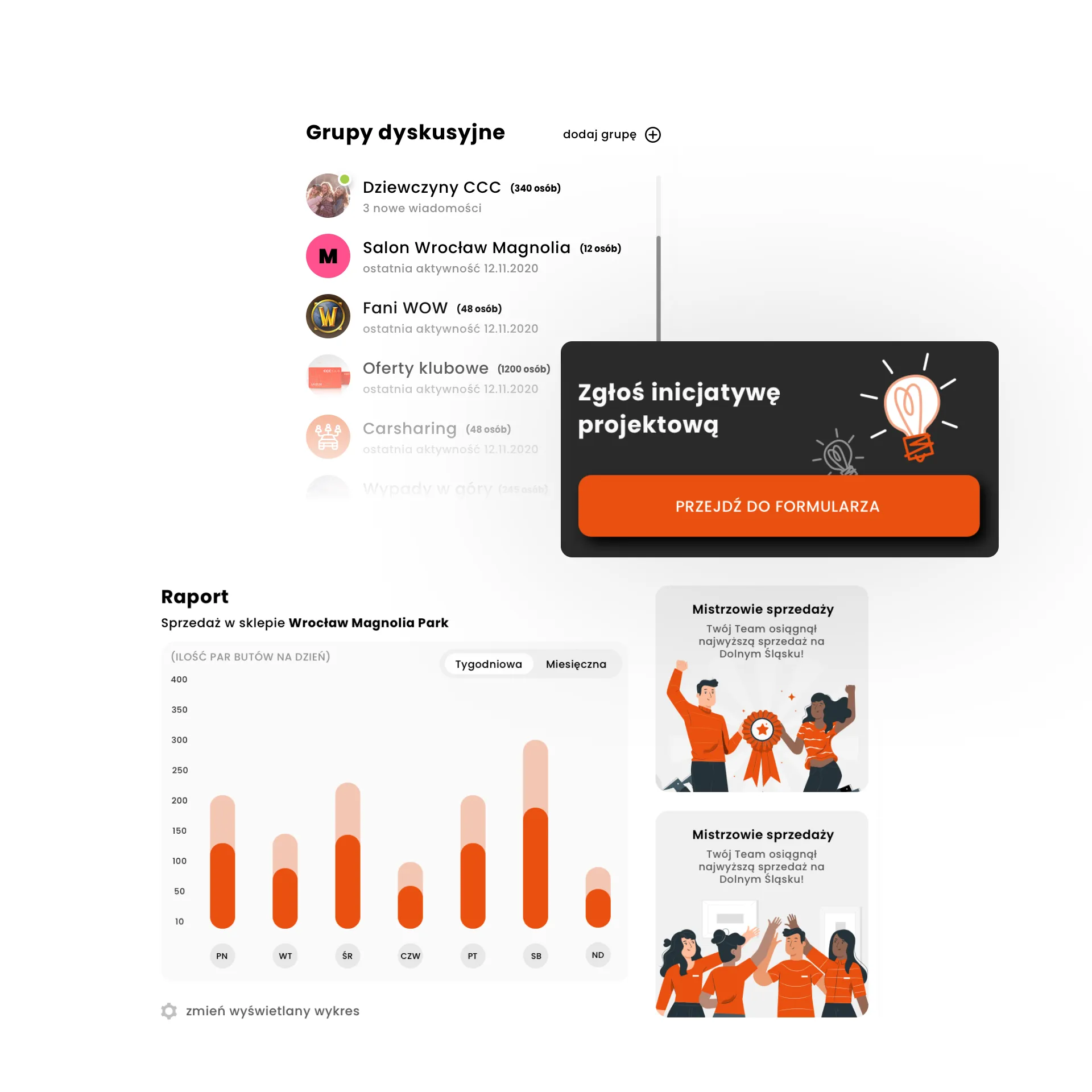 discussion groups – CCC intranet project