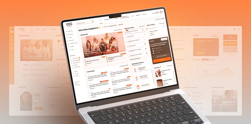 The CCC store open on a laptop, showing a personalised home page of promotions and recommendations